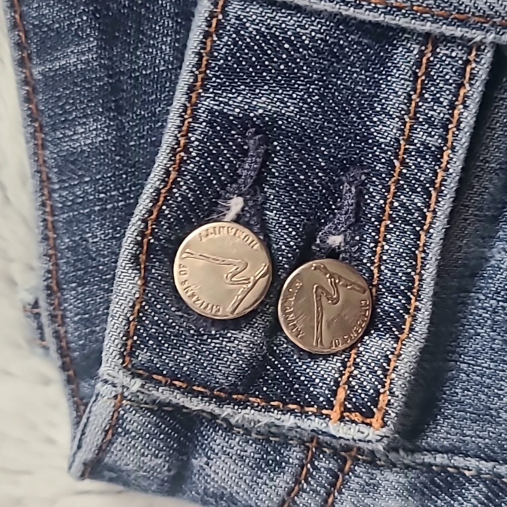 Citizens of Humanity Women's Jeans Straight Leg Size 29 Blue w/ Belt Wrap BOGO - Picture 4 of 15